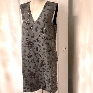 MaxMara Black Sequin Mini Dress L